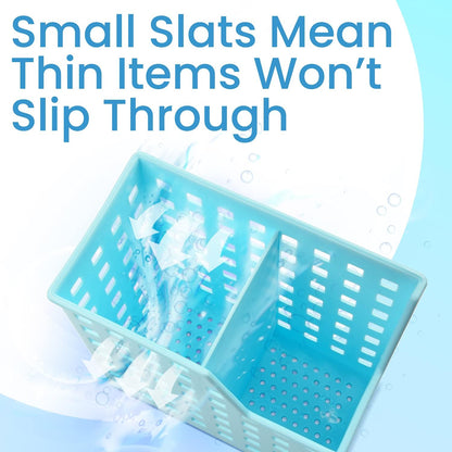 Impresa Straw & Chopstick Dishwasher Basket - Effortless Wash & Dry Chopstick Holder - Secure Clean Flow & Dishwasher Straw Holder for Compact Storage - Blue