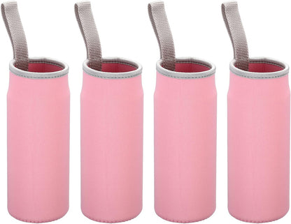 PATIKIL Water Bottle Sleeves, Neoprene Insulated Bottle Bag Holder Carrier Pouch with Finger Strap