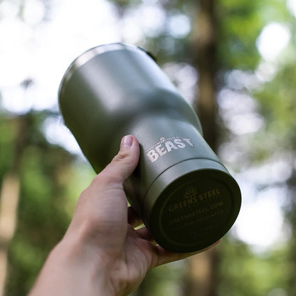 Beast 10 oz Tumbler Stainless Steel Vacuum Insulated Coffee Ice Cup Double Wall Travel Flask (Arctic White)