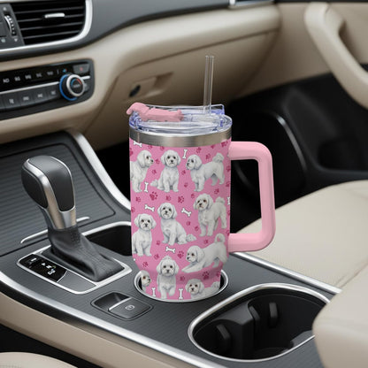 Beagle Gifts for Women Men, 40oz Stainless Steel Insulated Tumbler Travel Cup Mug, Funny and Unique Beagle Gifts for Dog Lover - Colors B