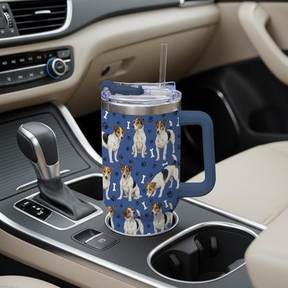 Beagle Gifts for Women Men, 40oz Stainless Steel Insulated Tumbler Travel Cup Mug, Funny and Unique Beagle Gifts for Dog Lover - Colors B