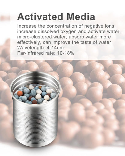 Filterelated 30oz Stainless Steel Portable Alkaline Filter Water Bottle, Creates Up to 9+ Ph of Quality Water, Sports Travel Water Bottle, Removes Water Impurities