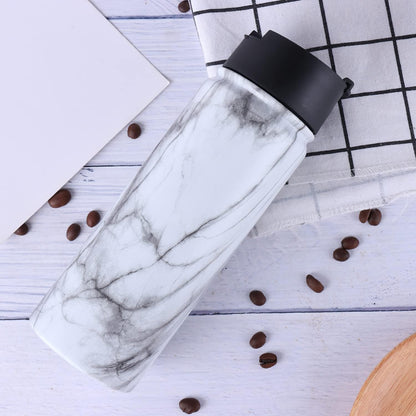 Sivaphe Tea Infuser Bottle With Removable Loose Leaf Tea Strainer Cup 18/8 Stainless Steel Portable Insulated Travel Tea Tumbler Black