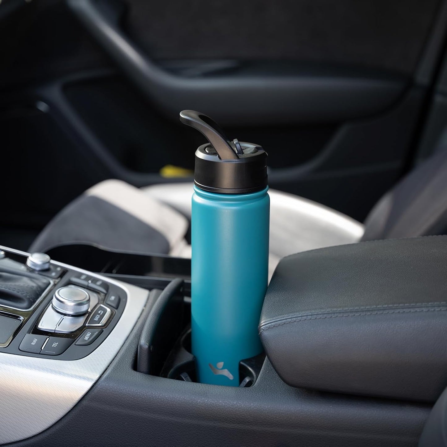 Konokyo 22oz Stainless Steel Bottles with 3 Lids Sport Insulated Water Bottle,Mint