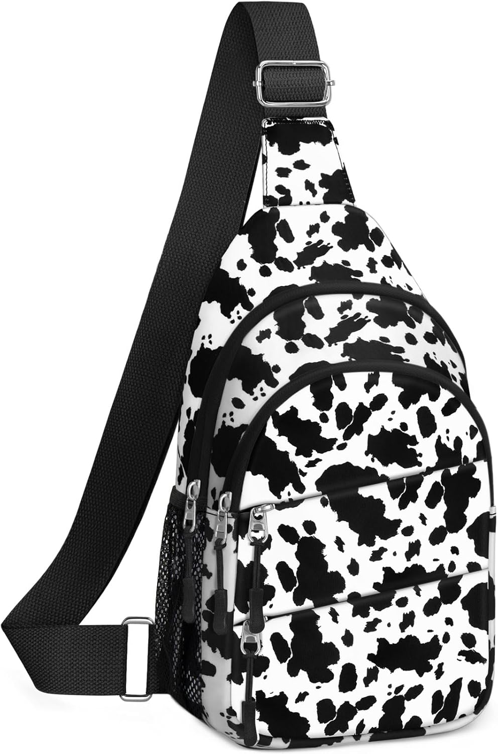 Tuwubi Crossbody Bags for Women, Sling Bag for Men, Small Hiking Backpack Anti Theft Lightweight for Outdoors Travel (M, Black)