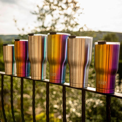 Beast 10 oz Tumbler Stainless Steel Vacuum Insulated Coffee Ice Cup Double Wall Travel Flask (Arctic White)