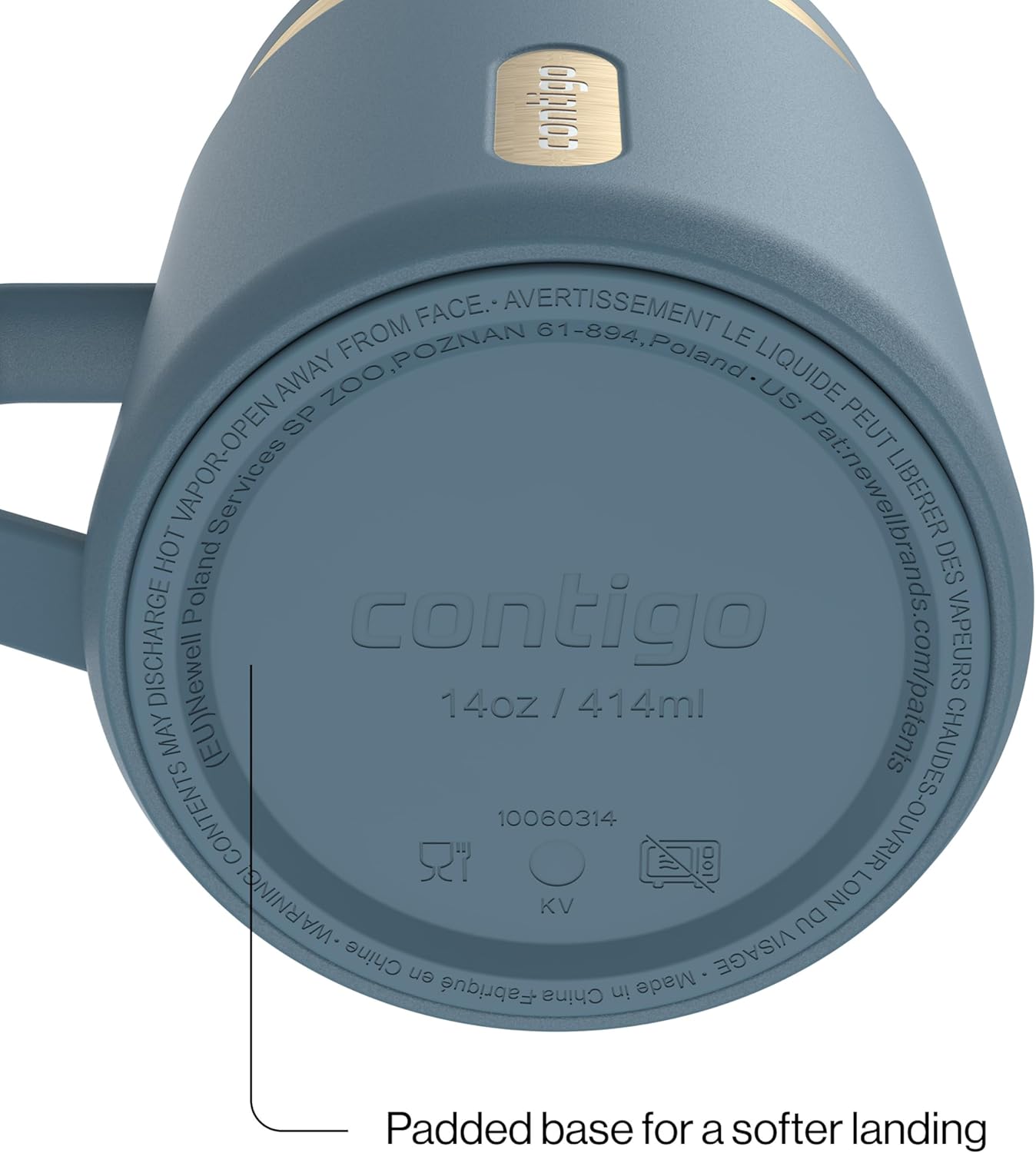 Contigo SnapSeal 30 oz Stainless Steel Vacuum-Insulated Tumbler with Handle & Reusable Straw, Leakproof AutoClose Lid, Cup Holder Friendly, BPA-Free & Lead-Free, Dishwasher Safe
