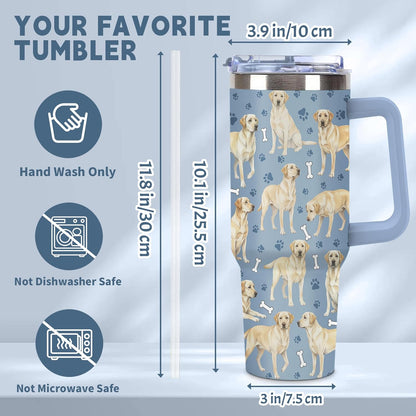 Beagle Gifts for Women Men, 40oz Stainless Steel Insulated Tumbler Travel Cup Mug, Funny and Unique Beagle Gifts for Dog Lover - Colors A