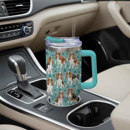 Beagle Gifts for Women Men, 40oz Stainless Steel Insulated Tumbler Travel Cup Mug, Funny and Unique Beagle Gifts for Dog Lover - Colors A