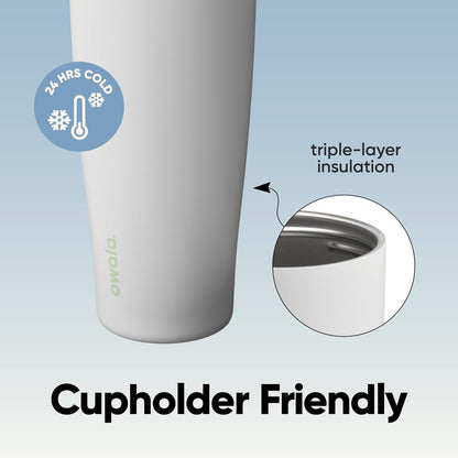 Owala FreeSip Tumbler - Stainless Steel - 40-oz. - Tan (Lightly Toasted)