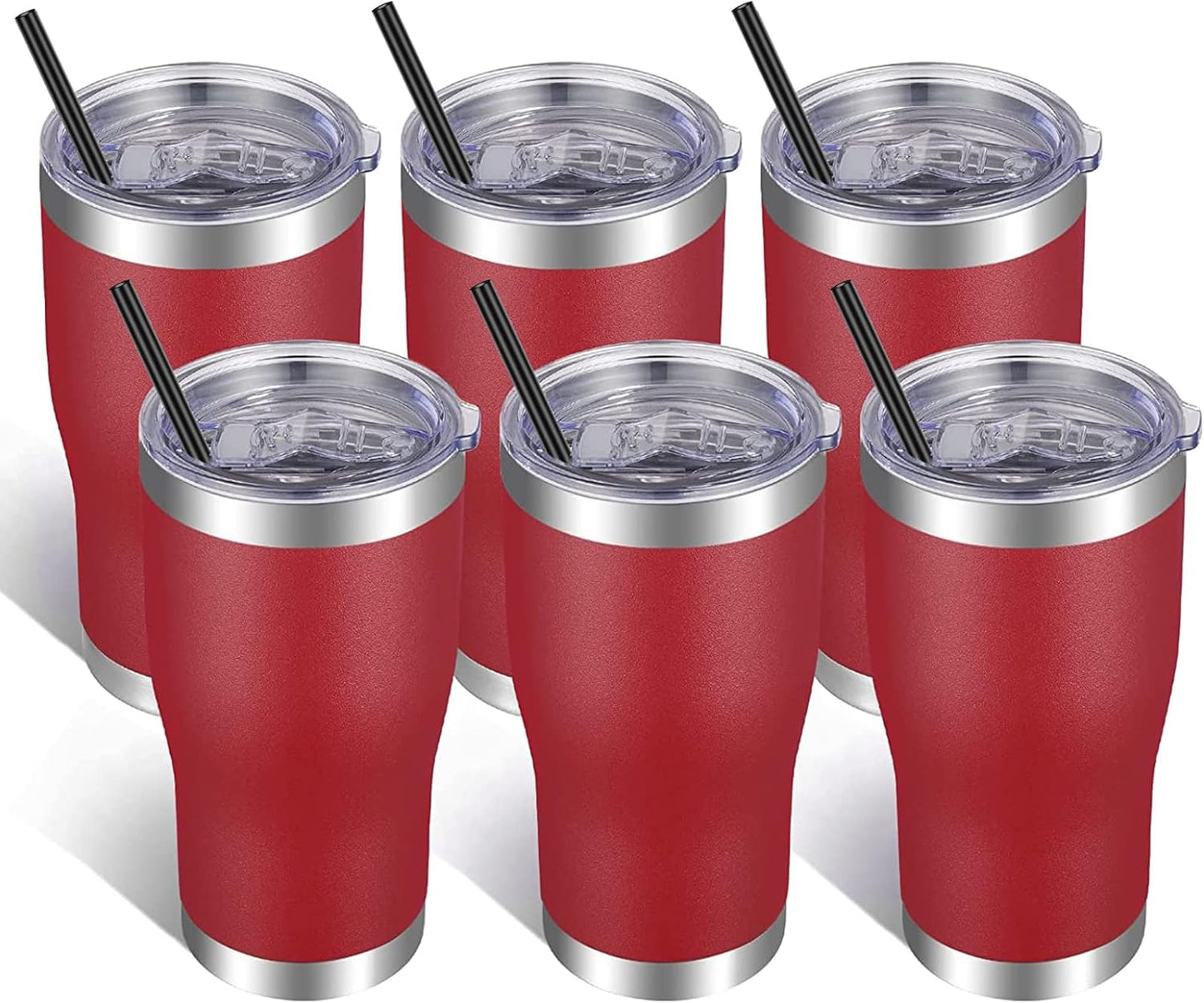 VEGOND 20oz Tumbler Stainless Steel Tumbler Cup with Lid And Straw Vacuum Insulated Double Wall Travel Coffee Mug(Orange 1 Pack)