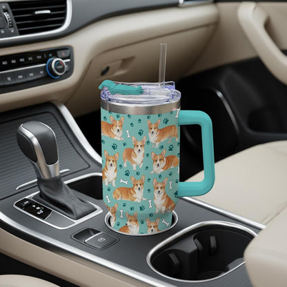 Beagle Gifts for Women Men, 40oz Stainless Steel Insulated Tumbler Travel Cup Mug, Funny and Unique Beagle Gifts for Dog Lover - Colors B