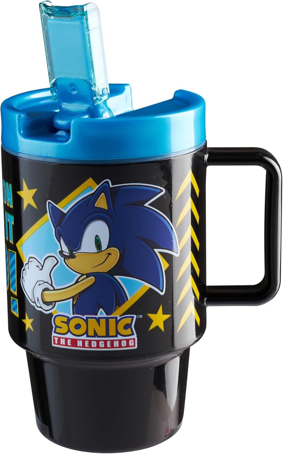 Get Trend Pokemon Kids Water Bottle with Straw 16.9 oz BPA Free Plastic Cup with Lid Reusable Tumbler Pikachu Anime Gifts for Kids (Black Pokemon)