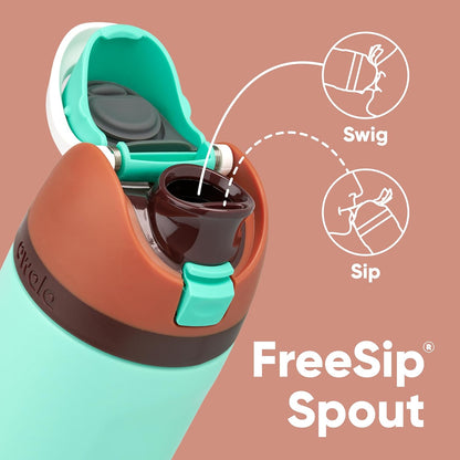 Owala FreeSip Insulated Stainless Steel Water Bottle with Straw, BPA-Free Sports Water Bottle, Great for Travel, 32 Oz, Denim