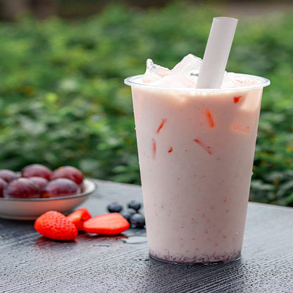 50 Sets Clear Plastic Cups With Flat Lids,16oz Disposable Iced Coffee Cups with Straws and Stickers,Plastic Cups for Iced Coffee,Cold Drinks,Juice, Bubble Boba Tea,Smoothie, Milkshake