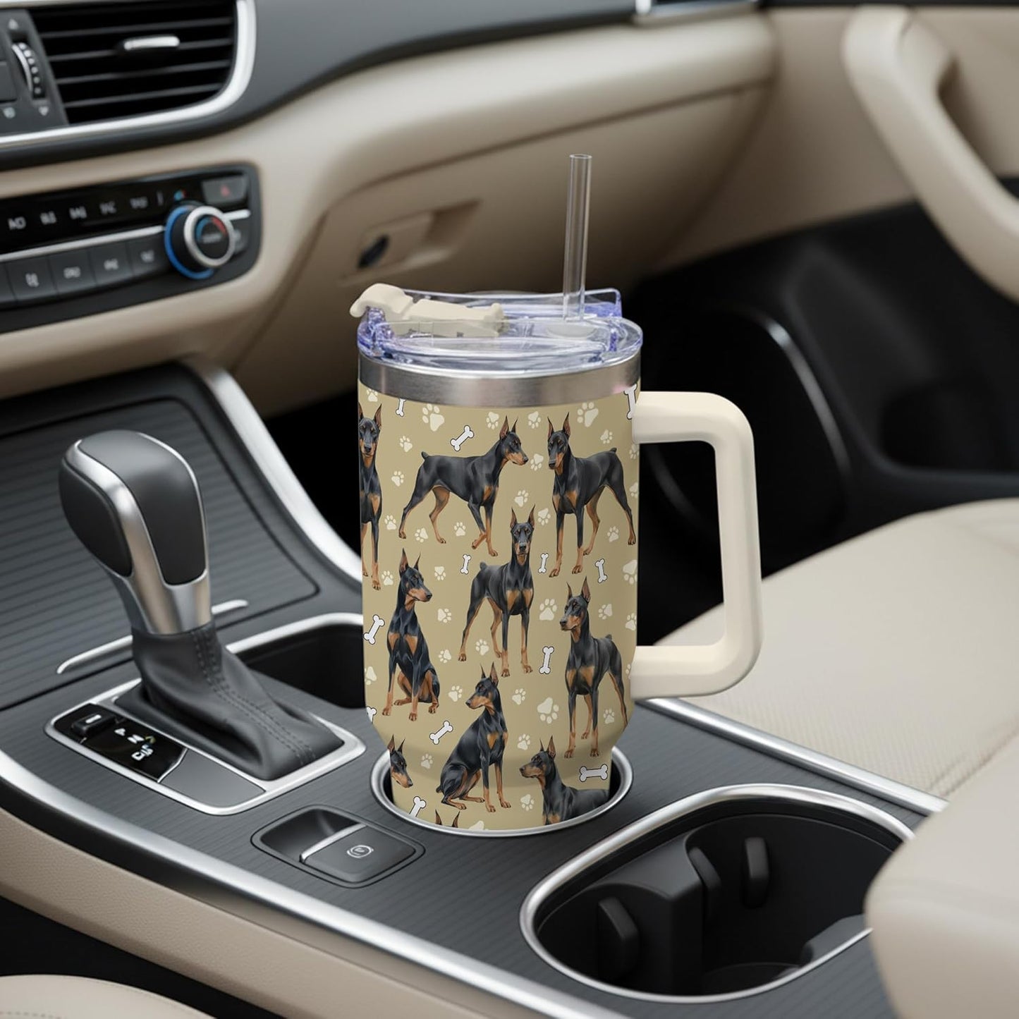 Beagle Gifts for Women Men, 40oz Stainless Steel Insulated Tumbler Travel Cup Mug, Funny and Unique Beagle Gifts for Dog Lover - Colors B