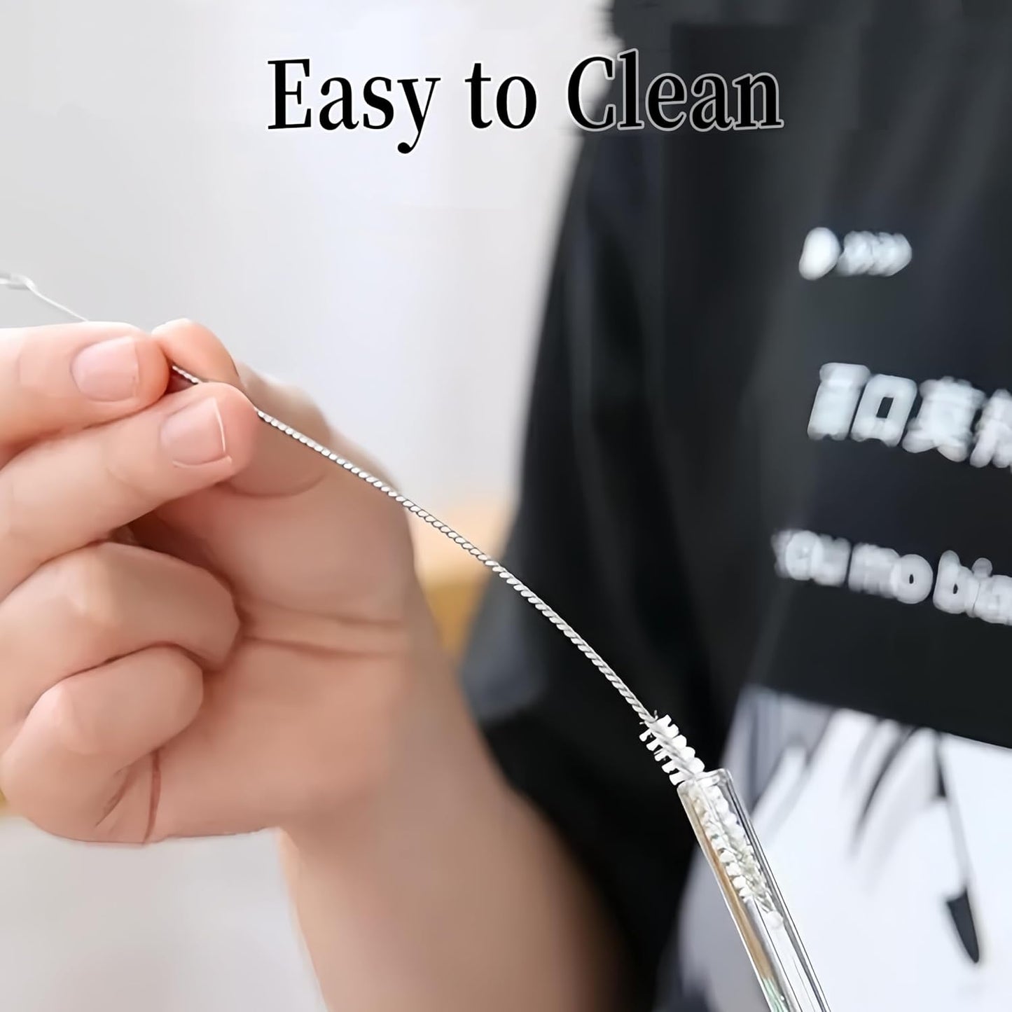Replacement Glass Straw Compatible with Stanley 40 oz 30 oz Cup Tumbler, Reusable Straw with Covers and Cleaning Brush, 12 PCS