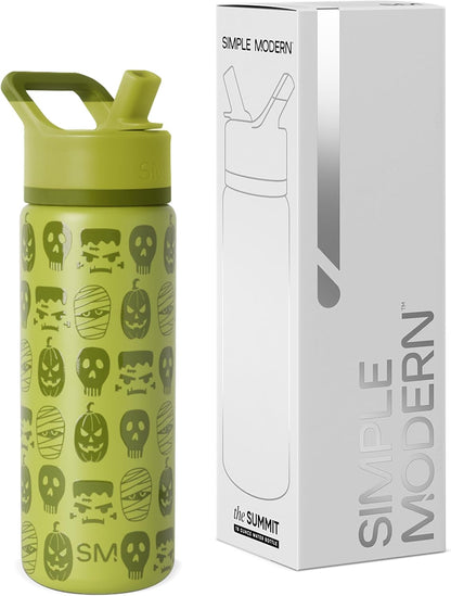 Simple Modern Halloween Signature Voyager | 16oz Travel Coffee Mug Tumbler with 360° Lid | Gifts for Women Men | Ceramic-Lined Insulated Stainless Steel Cold Brew Iced Coffee Cup | Spooky Mix