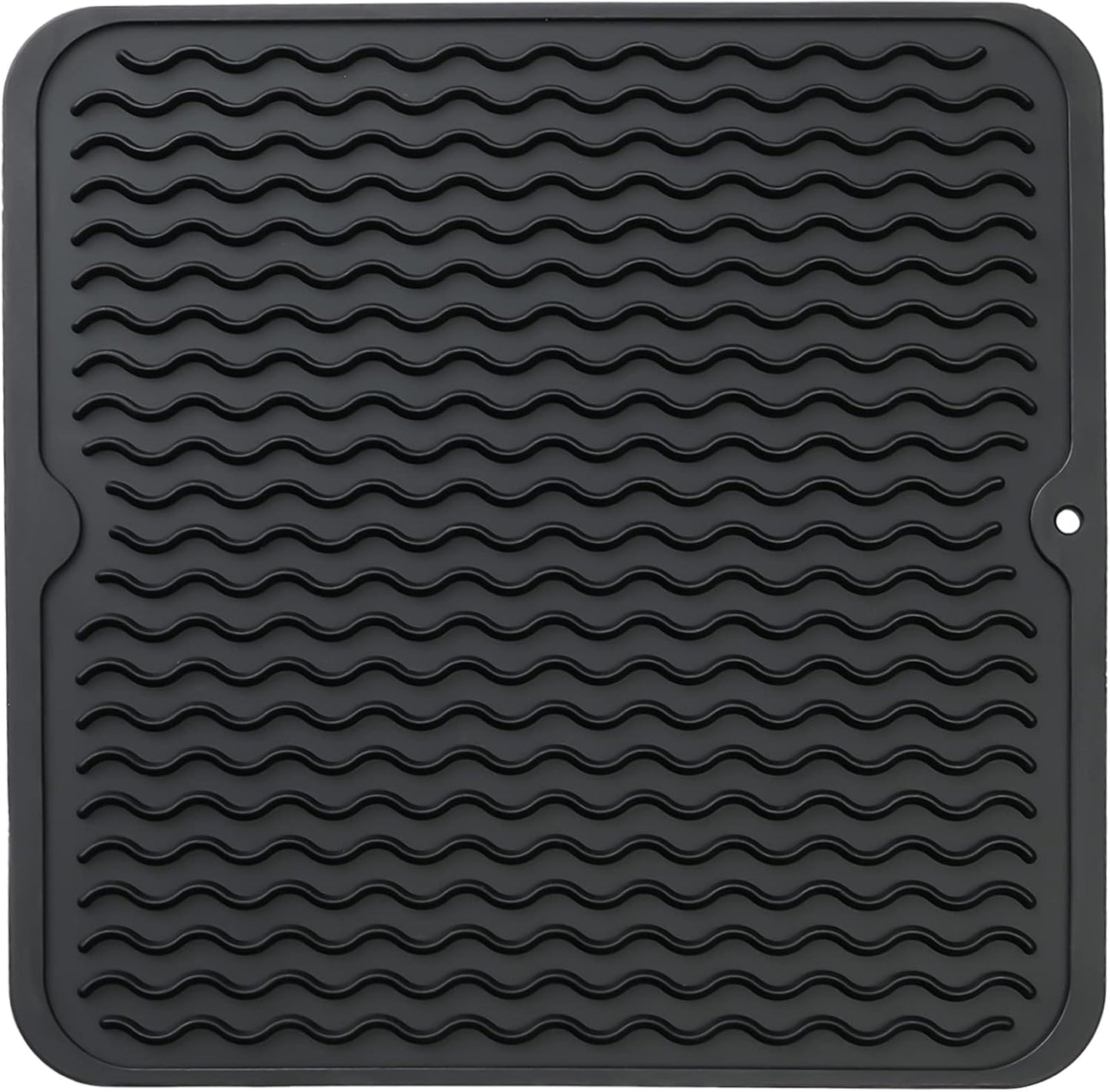 MicoYang Silicone Dish Drying Mat for Multiple Usage,Easy clean,Eco-friendly,Heat-resistant Silicone Mat for Kitchen Counter,Sink,Bar,Bottle,or Cup Green M 17 inches x 6 inches