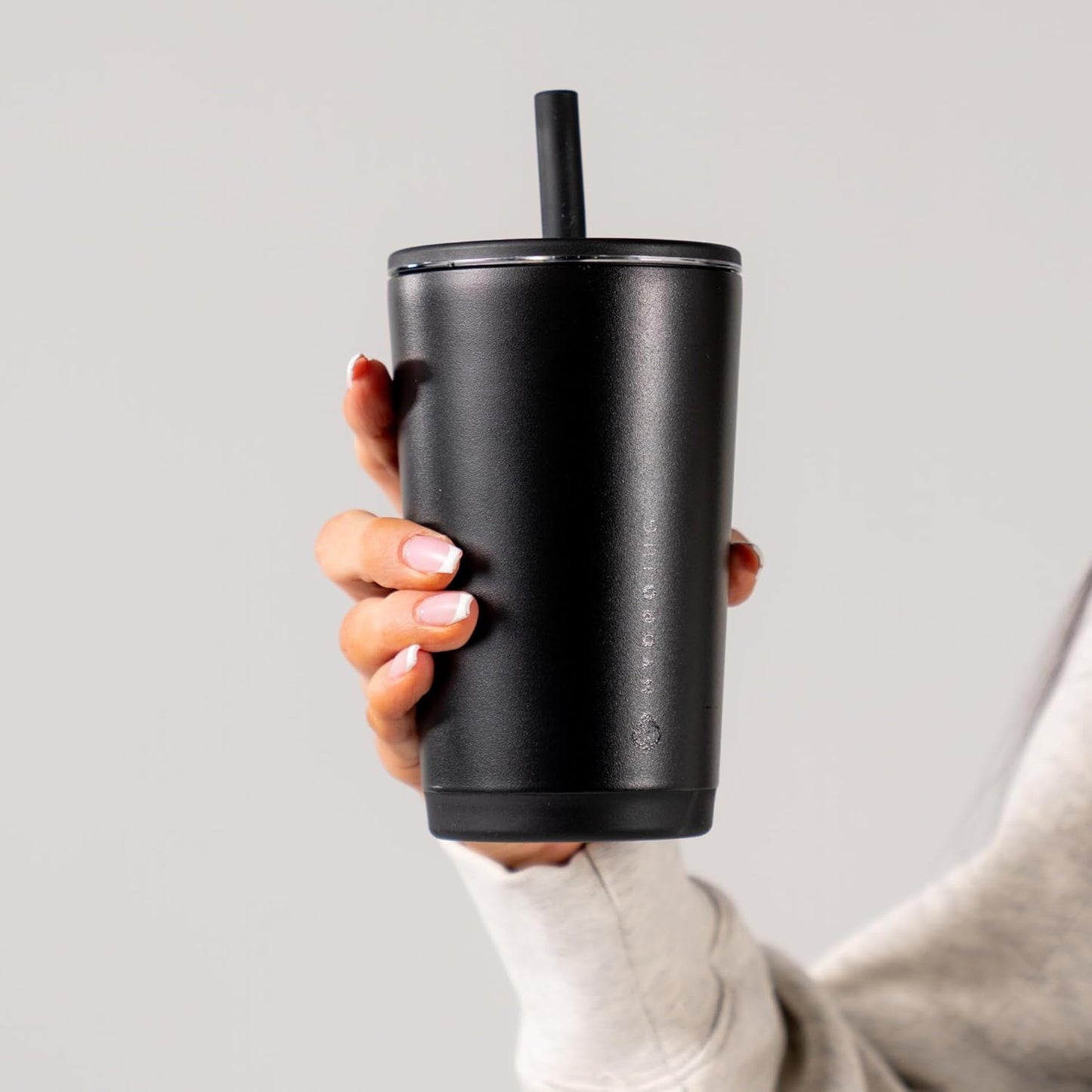 HydroJug Everyday Tumbler 20 oz – Ceramic-Lined Insulated Tumbler with Straw and Soft-Touch Lid, Cup Holder Friendly, Double-Wall Vacuum Insulation, Reusable Travel Cup – Rodeo