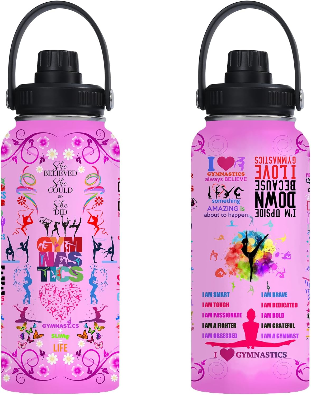 Pickleball Water Bottle 32oz Stainless Steel Insulated Vaccum with Lid, Pickleball Gifts for Pickleball Players, Pickleball Lovers, Women Girls Ladies