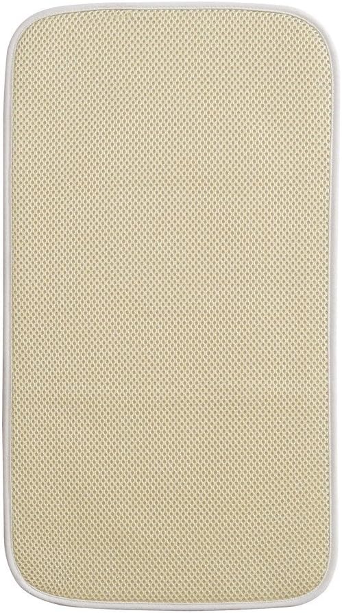 iDesign iDry Fabric Mini Kitchen Countertop Absorbent Dish Drying Mat , 18" x 9" - Black