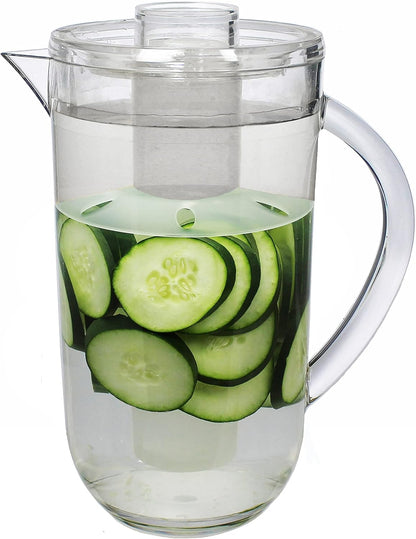 Prodyne Fruit Infusion Flavor Pitcher, Clear, 93 oz.