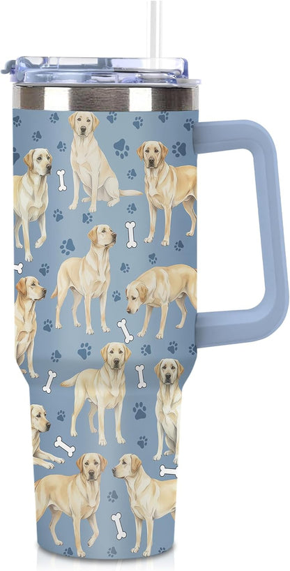 Beagle Gifts for Women Men, 40oz Stainless Steel Insulated Tumbler Travel Cup Mug, Funny and Unique Beagle Gifts for Dog Lover - Colors A