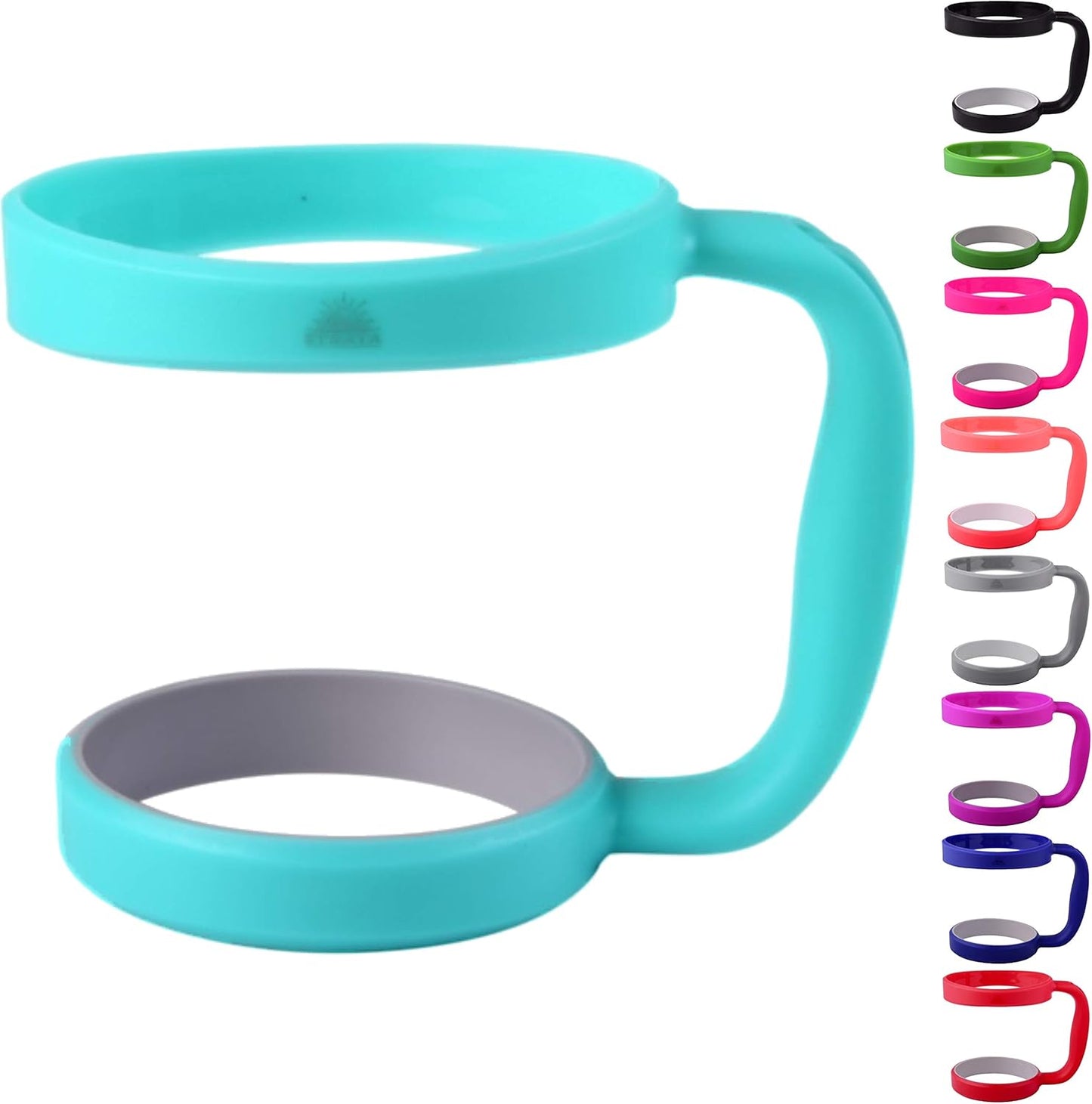 STRATA CUPS 30 oz Tumbler Handle - Available For 30 oz YETI Tumbler, OZARK TRAIL, Rambler Tumbler- BPA free (Black)