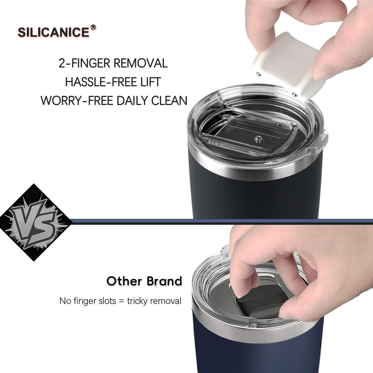 20oz Hygienic Insulated Tumbler — 100% Leakproof Lid with Removable Spout & Straw, Reinforced Vacuum-Protection Base, Cup Holder Friendly, for Iced Coffee, Smoothie/Water on the Go - Pink Sand