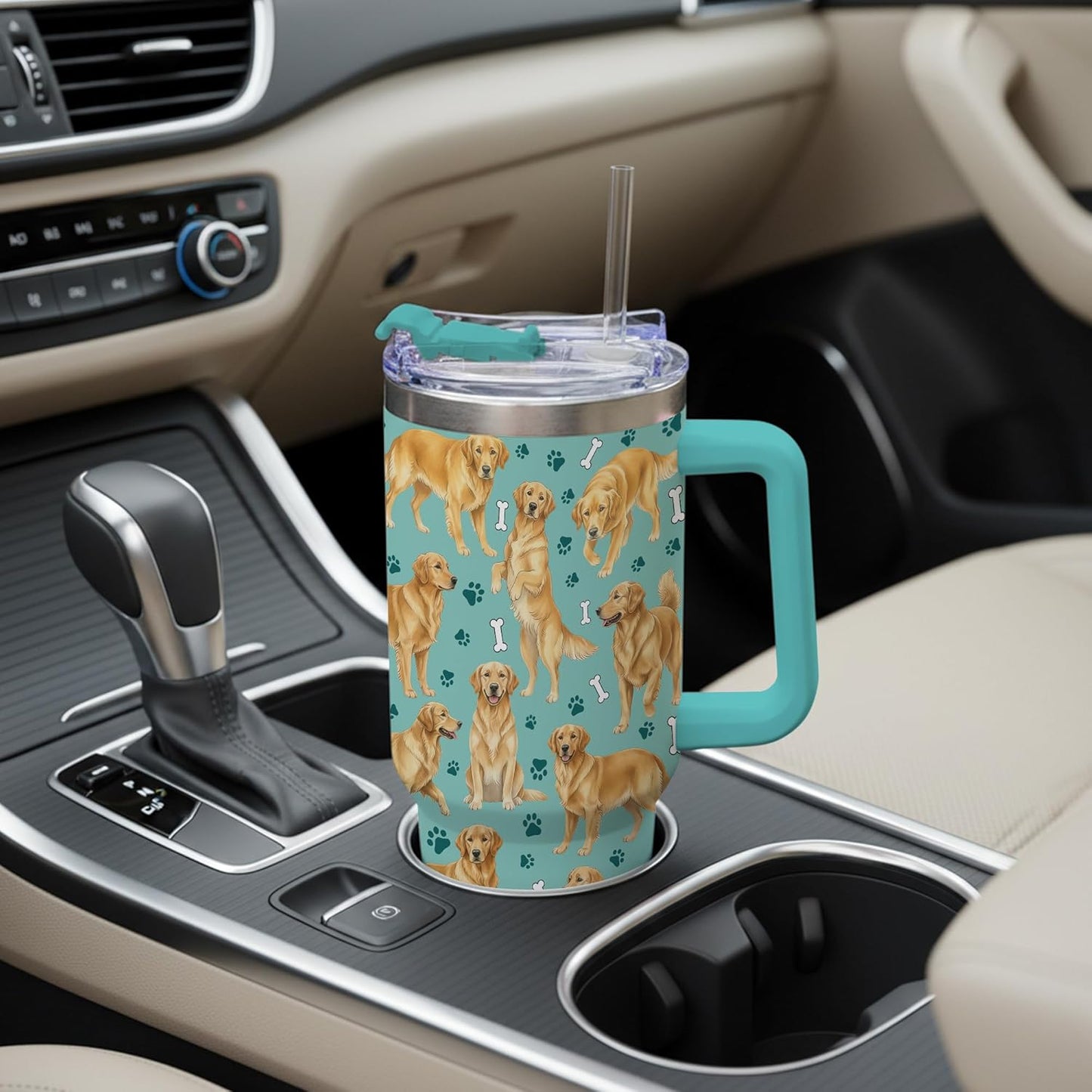 Beagle Gifts for Women Men, 40oz Stainless Steel Insulated Tumbler Travel Cup Mug, Funny and Unique Beagle Gifts for Dog Lover - Colors A