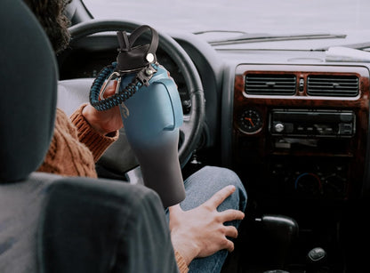 RAYMYLO 40 oz Insulated Water Bottle with Straw fit in Car Cup Holder, Triple Wall Vacuum Stainless Steel(Cold 48 hrs, Hot 24 hrs), Leakproof & Non-BPA, Hydro Travel Flask with Straw and Spout Lid