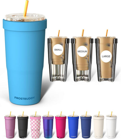 Frost Buddy Togo Buddy | 30 oz Stainless Steel Vacuum Insulated Tumbler | To Go Coffee Cup – Iced Coffee Cups, Iced Coffee Sleeve, Travel Mug, Thermal Cup for Hot & Cold Drinks, Dunkin Cup (Pencil) - Colors B