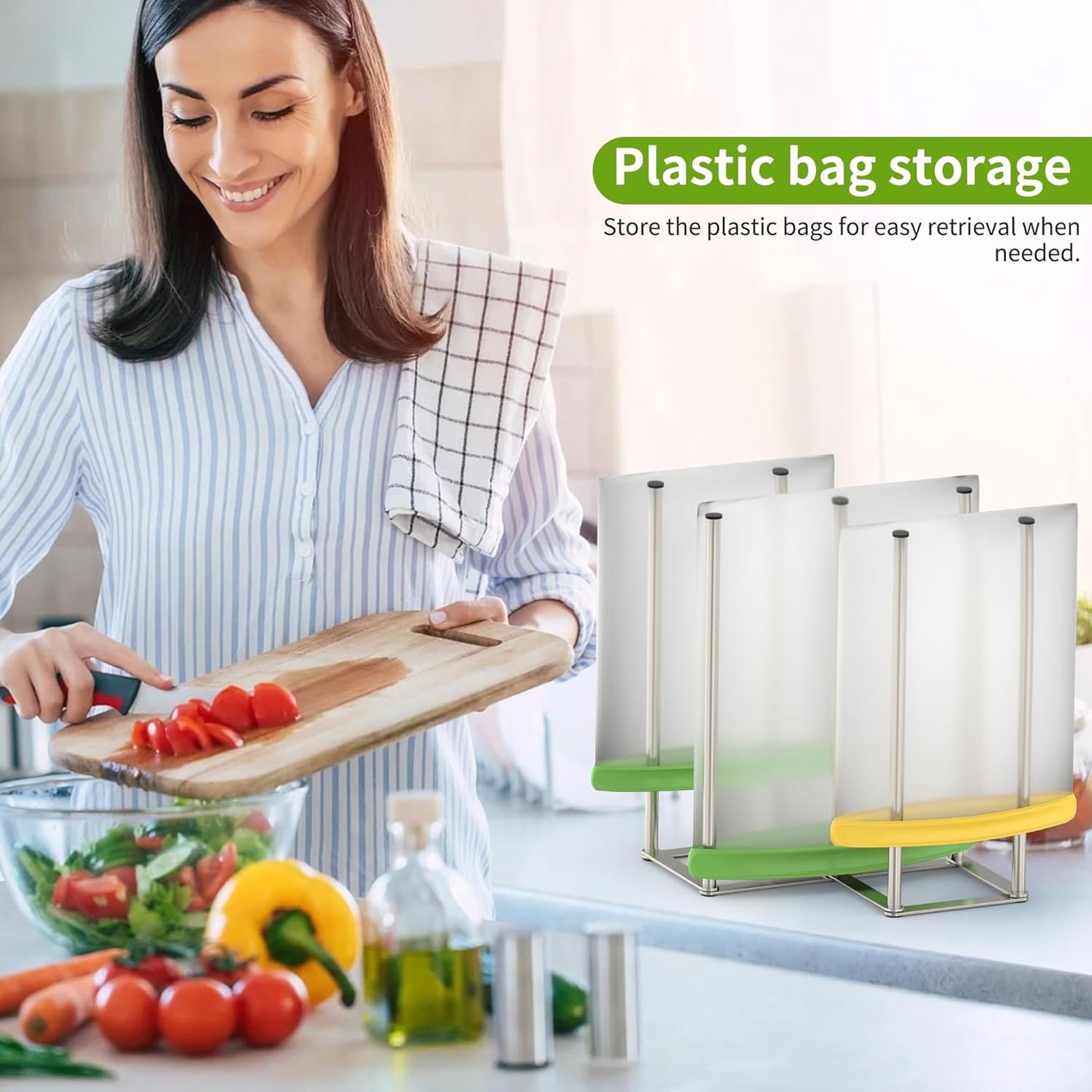 KORRTFID Foldable Bottle Drying Rack, Baby Bottle Drying Rack, Collapsible Cup Draining Holder, Retractable Reusable Storage Bag Dryer with Non-Slip Bottom - Stainless Steels (Silver)