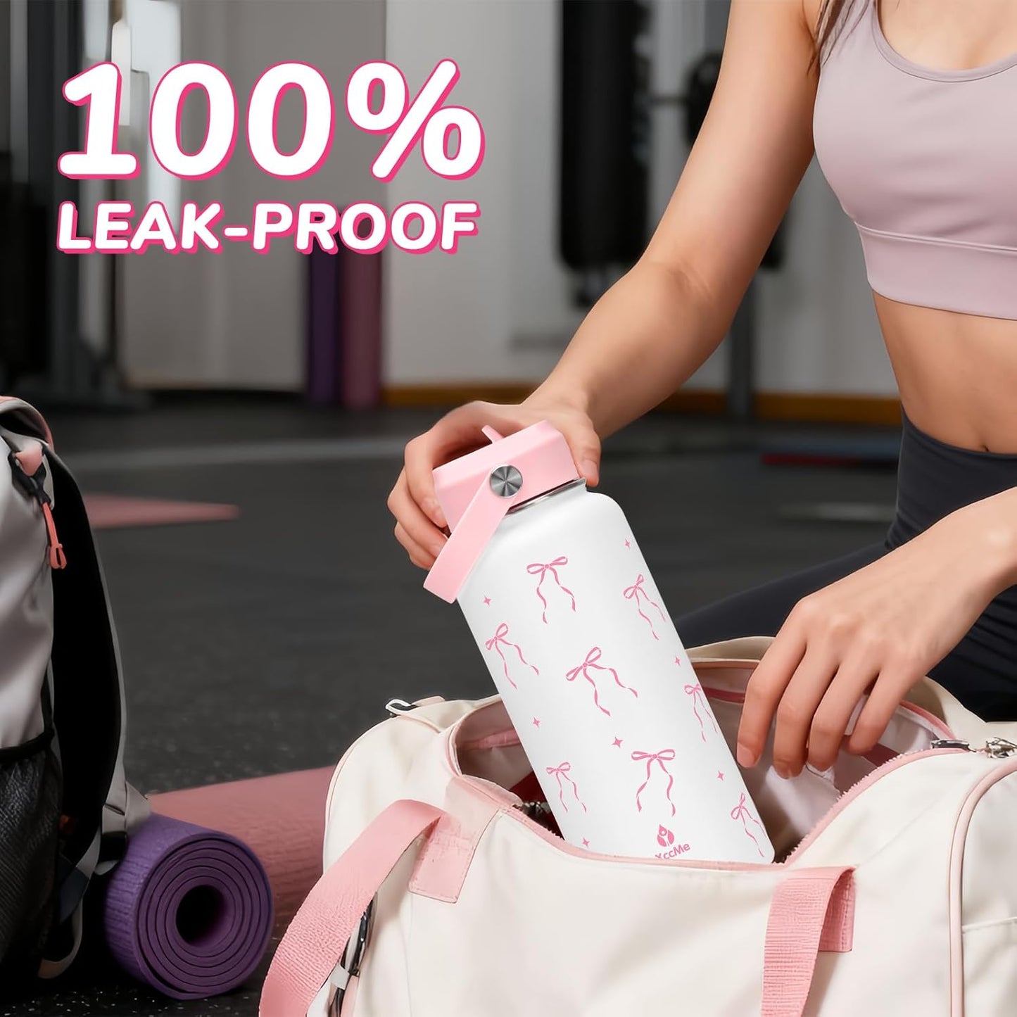 32oz Pickleball Insulated Water Bottle with Lid,Stainless Steel Water Bottl with Flip Straw and Handle,Gifts for Pickleball Players, Pickleball Lovers,Women Girls,Leak Proof Water Bottle