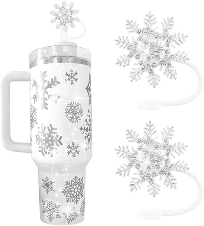 Cute Straw Cover Cap for Stanley Cup Accessories,Bling Straw Toppers for Stanley Tumbler 40&30 oz,Reusable Straws Tips Protectors Compatible with 10mm Straws
