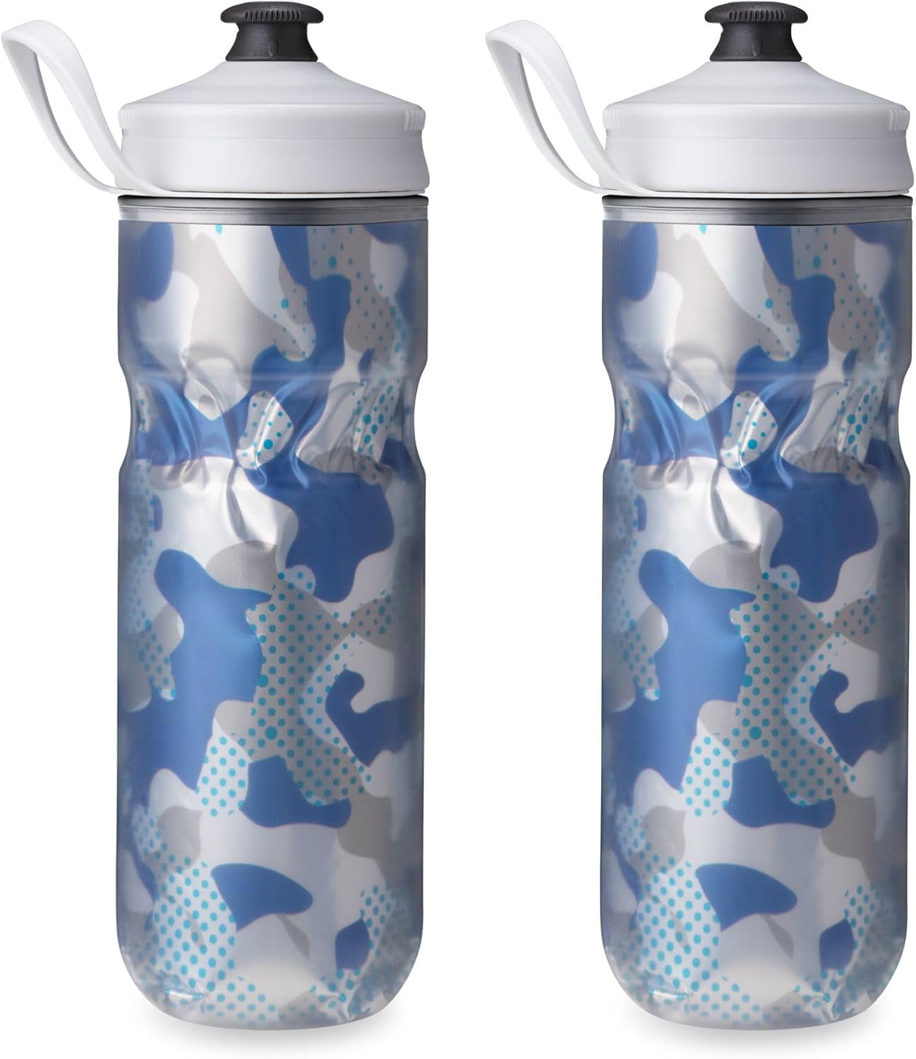 HydraPak | Polar Bottle - Polar Sport Insulated Water Bottle - BPA-Free, Sport & Bike Squeeze Bottle with Handle (Pulse Blue, 700ml / 24oz)