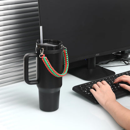 Wongeto Paracord Handle Strap for Stanley Cup - Heavy Duty Compatible with Stanley 40oz 30oz Tumbler, Stanley Cup Accessories