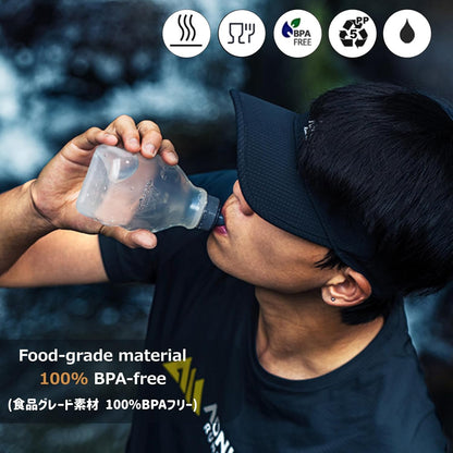 Azarxis Running Water Bottles Flask BPA Free Leakproof Hydration Vest Packs Waist Belt Replacement for Triathlon Marathon Hiking Cycling Climbing Runner