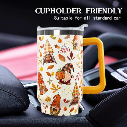 Ceovfoi 40 oz Pickleball Coffee Mug Vacuum Insulated Travel Tumbler with Handle, Lid & Straw - Perfect Pickleball Gifts for Players, Coaches, Lovers | Pickleball Accessories