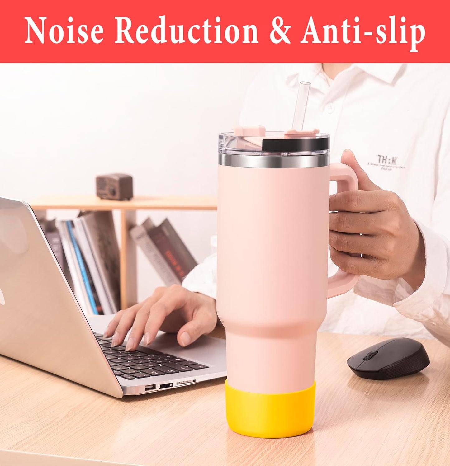 KTKUDY 2Pcs Silicone Boot for Stanley Quencher Tumbler 30 oz 40 oz & IceFlow 20 oz 30 oz & Fit Owala Freesip Water Bottle & Fit Hydro Flask & More - Cup Bottom Accessories Fit Stanley Cup