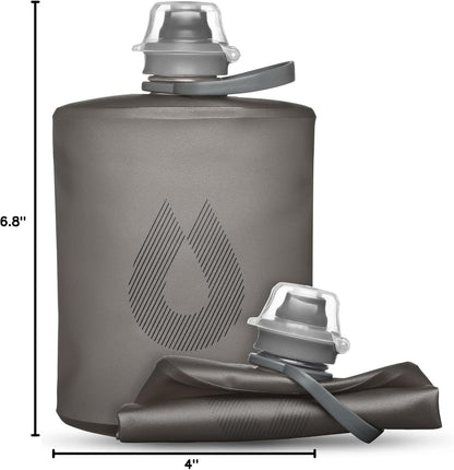 HydraPak Stow Collapsible Water Bottle – 350ml, 500ml, 1L – Ultralight, Leak-Proof, BPA-Free, Filter Compatible Travel & Hiking Flask