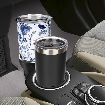 SYACOT 30oz Tumbler Double Wall Stainless Steel Vacuum Insulated Travel Mug with Splash-Proof Lid Metal Straw and Brush
