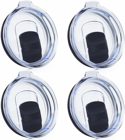 4 Pack 20 oz Tumbler Lid, Magnetic Slider Replacement Lids for YETI 20 oz Tumbler, 10/24 oz Mug and 10 oz Lowball, Spill Proof Cup Lids Covers Compatible for Ozark Trail, Old Style Rtic, BPA Free