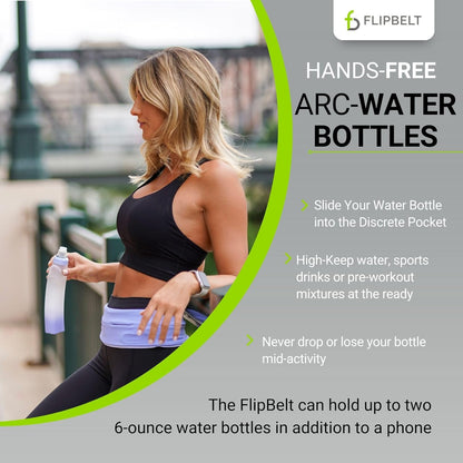 FlipBelt Portable Lightweight Running Water Bottle