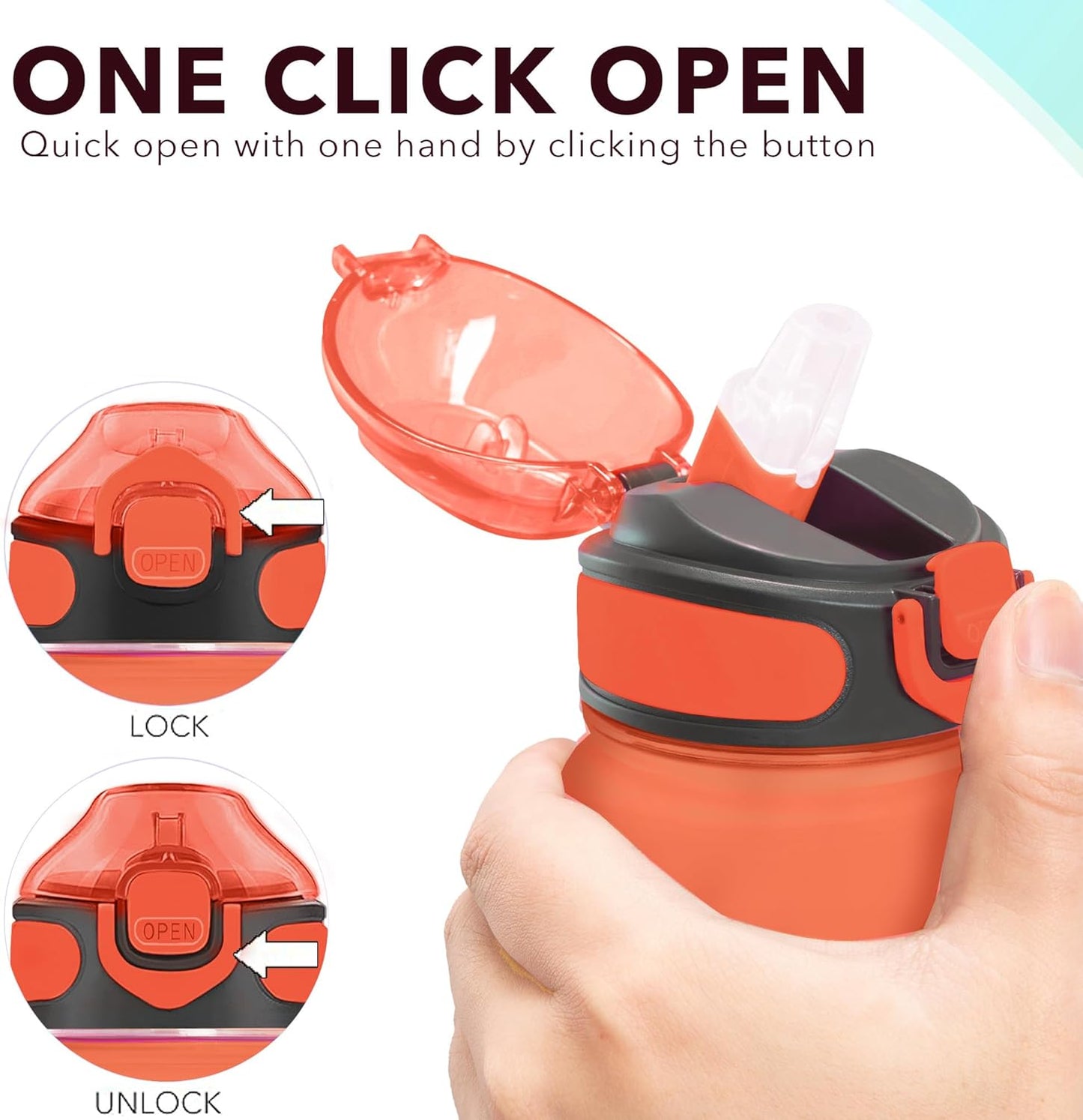 Enerbone 32 oz Drinking Water Bottle with Times to Drink and Straw, Motivational with Carrying Strap, Leakproof BPA & Toxic Free, Ensure You Drink Enough Water for Fitness Gym Outdoor
