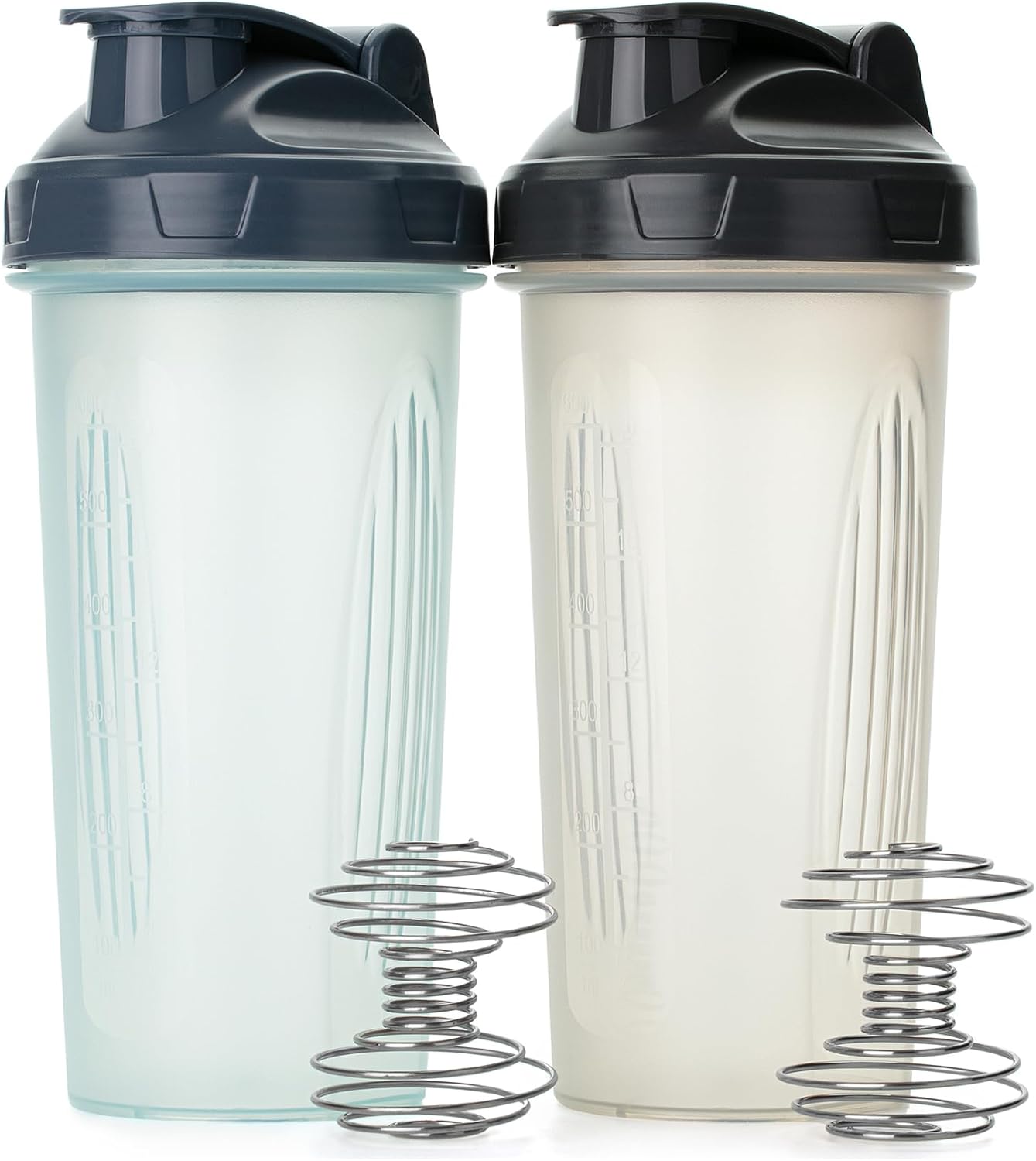 Mr. Pen- Protein Shaker Bottles, 2 Pack, 28 oz, Shaker Bottles with Leak-Proof Flip-Top Lid, Wire Whisk Ball for Smooth Mixing, Ideal for Protein Shakes, Smoothies, and Supplements