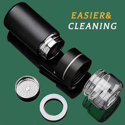 Glass Teapot With Infuser, Travel Tea Mug, Portable Loose Tea Infuser Bottle, Tea Cup With Infuser And Lid, Tea Mug With Infuser For Outdoor tea tumbler at Home