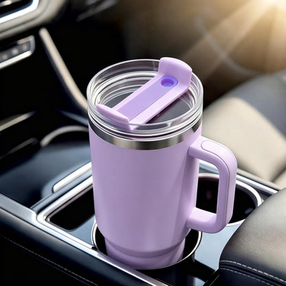 40 OZ Tumbler Lid Replacement Compatible for Stanley Quencher H2.0, 1 Pack BPA Free Clear Lid Replacement for Stanley Cup Accessories(Clear-White)