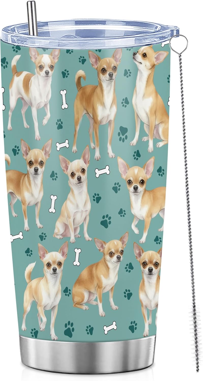 Beagle Gifts for Women Men, 40oz Stainless Steel Insulated Tumbler Travel Cup Mug, Funny and Unique Beagle Gifts for Dog Lover - Colors B